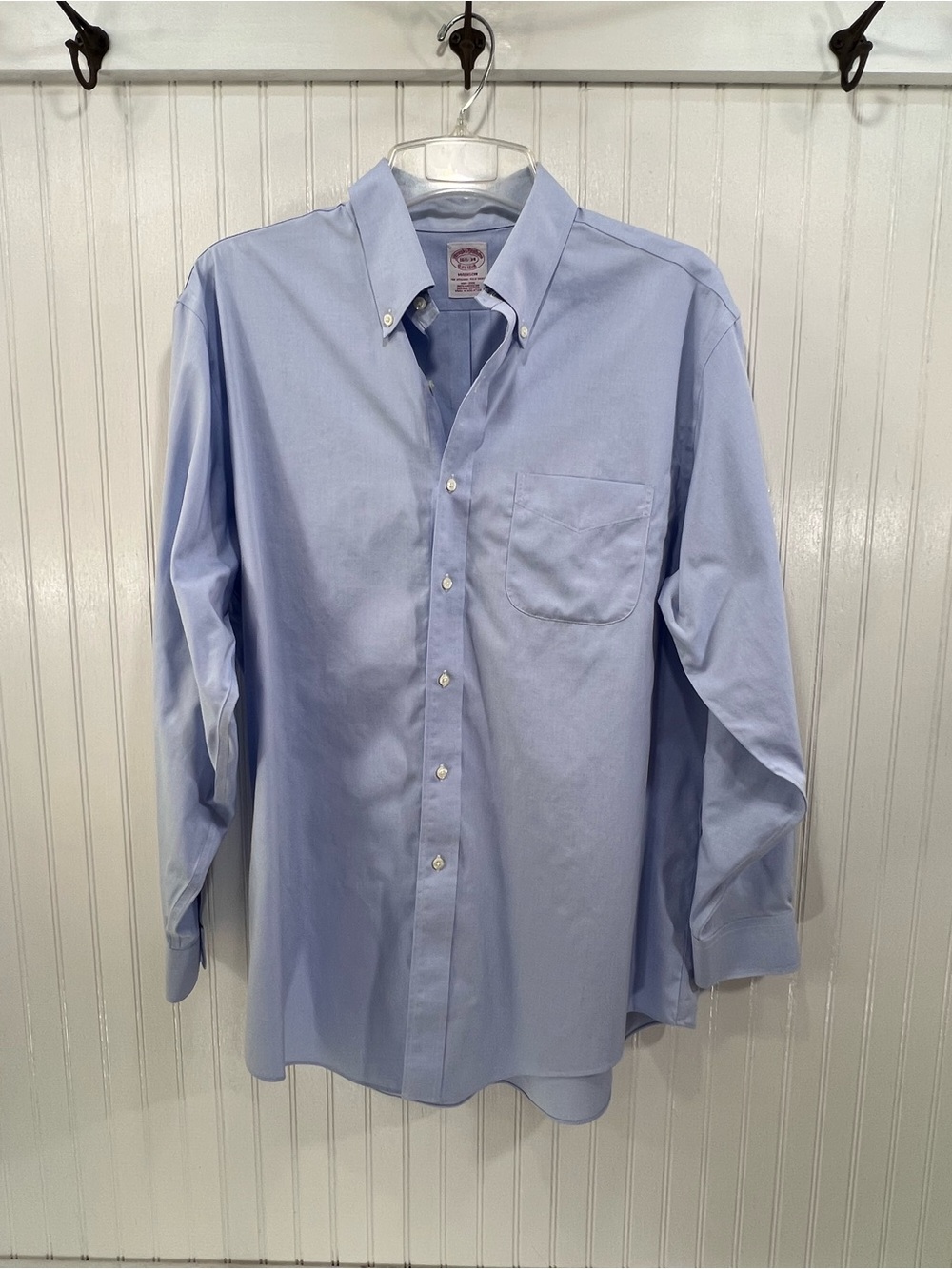 Brooks Brothers Madison Classic Office Pale Blue Button-Down Dress Shirt 16.5-34